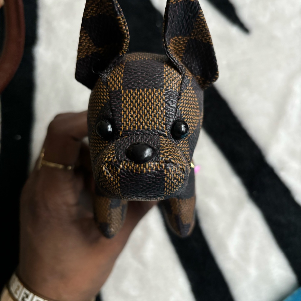 LV puppy keychain